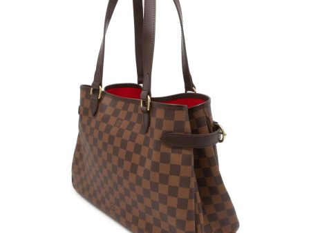 LOUIS VUITTON Batignolles Horizontal Red N48179 Damier Ebene Canvas Fashion