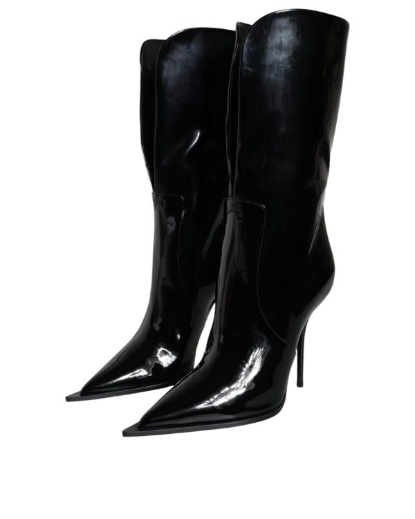 Dolce & Gabbana  Women s Patent Leather Knee-High Boots Discount