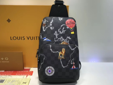 Louis Vuitton Avenue Sling Bag Damier Graphite Maps of the Renaissance Online Sale