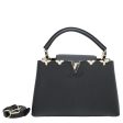 Louis Vuitton Black Capucines Monogram Flower Edge MM Bag For Cheap