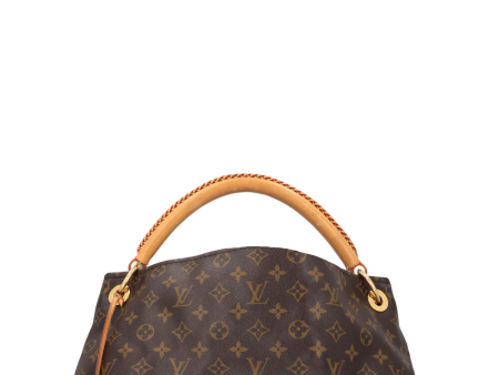 LOUIS VUITTON Artsy MM Hobo Bag MNG Canvas Online now