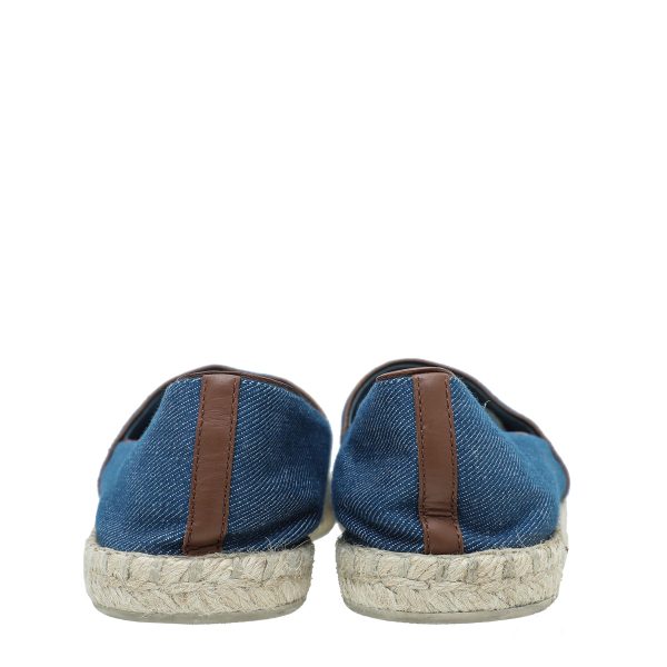 Louis Vuitton Blue Articles De Voyage Espadrille 37.5 Online now