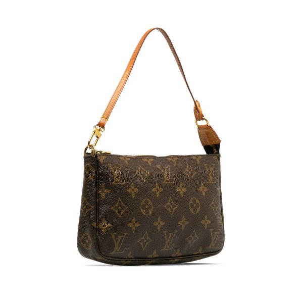 Brown Louis Vuitton Monogram Pochette Accessoires Shoulder Bag Cheap