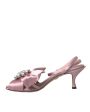 Dolce & Gabbana  Bow Slingback Sandal - Pink Cheap