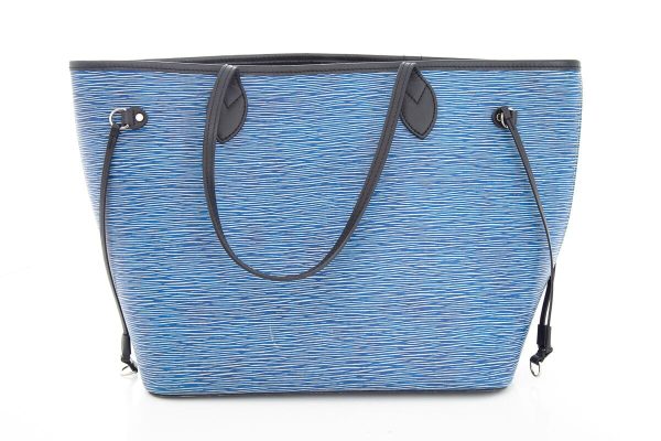 Louis Vuitton 2016 Blue Epi Denim Neverfull Handbag Online Sale