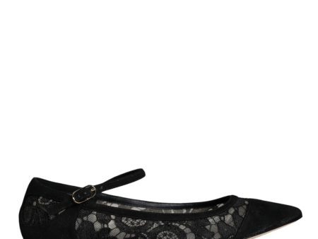 Dolce & Gabbana  Lace Ballerina Flats Black Sale