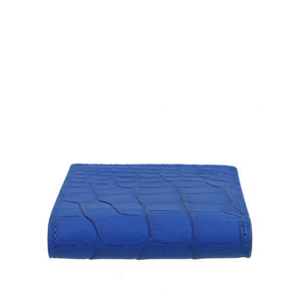 Louis Vuitton Blue Crocodile Matte Multiple Wallet Online Sale