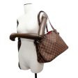 LOUIS VUITTON Batignolles Horizontal Red N48179 Damier Ebene Canvas Fashion