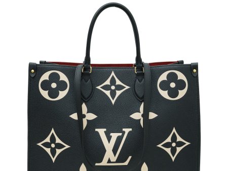 Louis Vuitton Bicolor Monogram Empreinte Onthego GM Bag Fashion