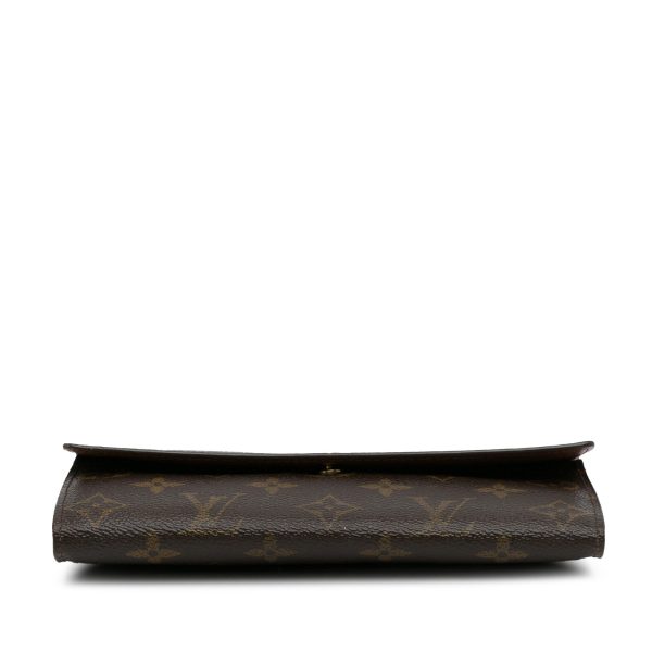 Brown Louis Vuitton Monogram Sarah Long Wallet Online now