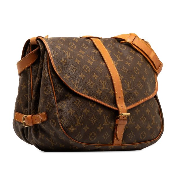 Brown Louis Vuitton Monogram Saumur 35 Crossbody Bag Online Hot Sale