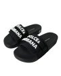 Dolce & Gabbana  Portofino Black Neoprene Slides For Cheap