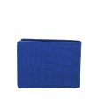 Louis Vuitton Blue Crocodile Matte Multiple Wallet Online Sale