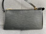 Louis Vuitton Vintage Black Epi Leather Pochette Hot on Sale