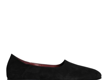 Dolce & Gabbana  Suede Ballerina Flats for Women - Black Discount