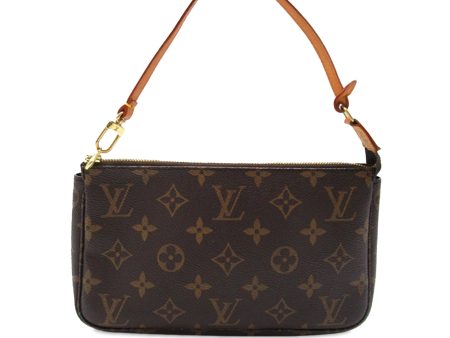 Brown Louis Vuitton Monogram Pochette Accessoires Shoulder Bag Hot on Sale