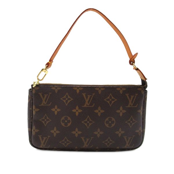 Brown Louis Vuitton Monogram Pochette Accessoires Shoulder Bag Hot on Sale