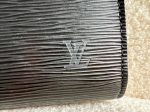 Louis Vuitton Vintage Black Epi Leather Pochette Fashion