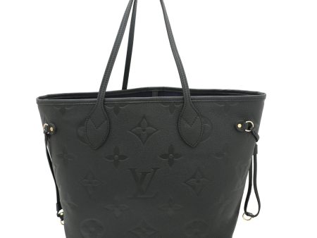 Louis Vuitton Black Monogram Empreinte Giant Neverfull Bag W- Pouch Fashion