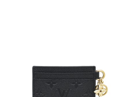 Louis Vuitton Black Monogram Empreinte Charms Card Holder Online Hot Sale