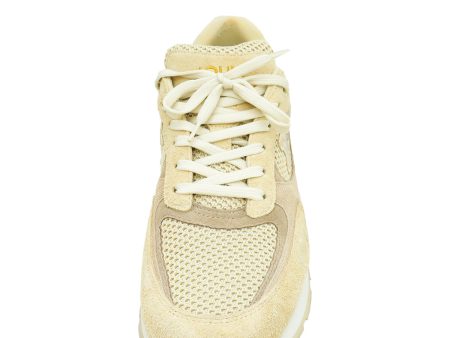 Louis Vuitton Beige Mesh and Suede Run Away Sneaker 9 Online Sale