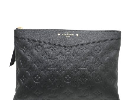 Louis Vuitton Black Empreinte Daily Pouch Cheap