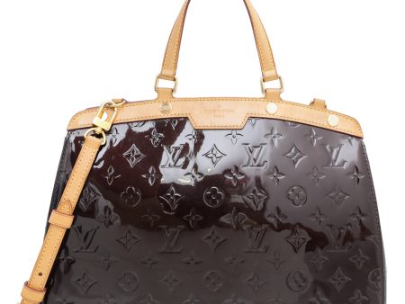 Louis Vuitton Amarante Monogrammed Vernis Brea MM Bag Discount