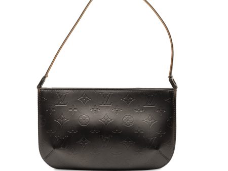 Gray Louis Vuitton Monogram Mat Fowler Shoulder Bag For Sale