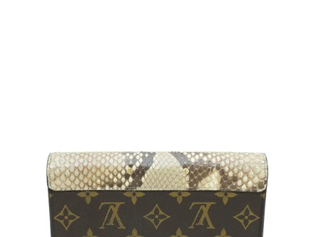 Louis Vuitton Tricolor Monogram Python Pallas Wallet For Discount