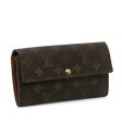 Brown Louis Vuitton Monogram Sarah Long Wallet Online now