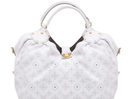 Louis Vuitton White Mahina XL Bag Discount