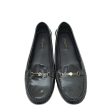 Louis Vuitton Black Logo Enamel Bar Embellished Loafers 38.5 Supply