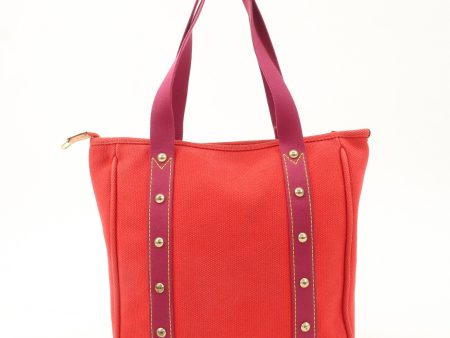 Louis Vuitton Antigua Cabas MM Tote Bag Hand Bag Rouge M40034 Discount