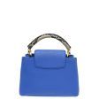 Louis Vuitton Blue Capucine BB Python Handle Bag on Sale