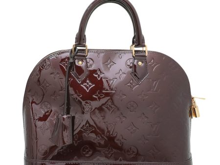 Louis Vuitton Amarante Monogram Vernis Alma PM Bag Cheap