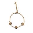 Gold Louis Vuitton Gamble Crystal Bracelet Online Hot Sale