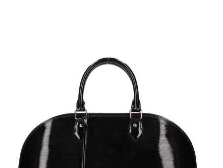 LOUIS VUITTON Alma MM Epi Vernis Black on Sale