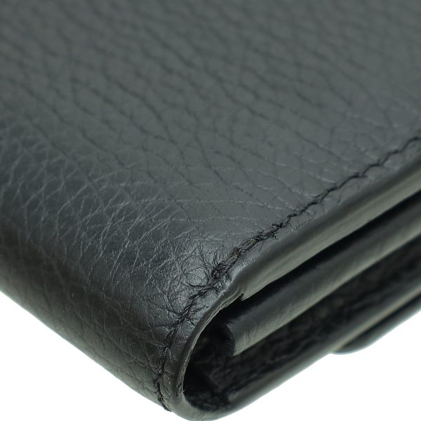 Louis Vuitton Black Capucines Long Wallet W  Braided Detail Online