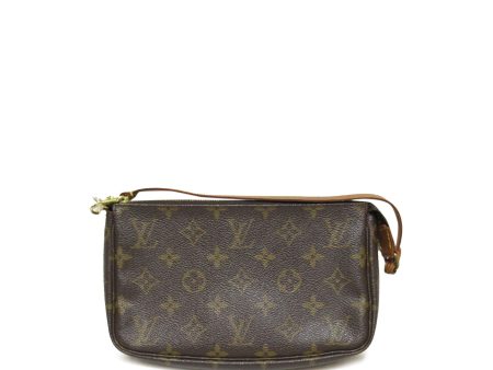 Brown Louis Vuitton Monogram Pochette Accessoires Shoulder Bag For Discount