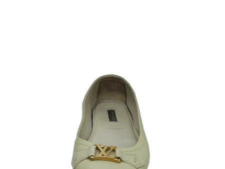 Louis Vuitton Beige Oxford Ballerina Flats 37.5 Cheap