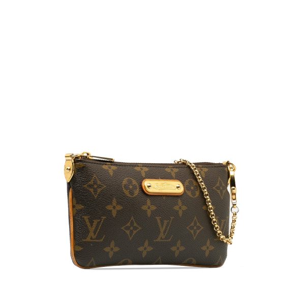 Brown Louis Vuitton Monogram Pochette Milla MM Shoulder Bag Online Sale