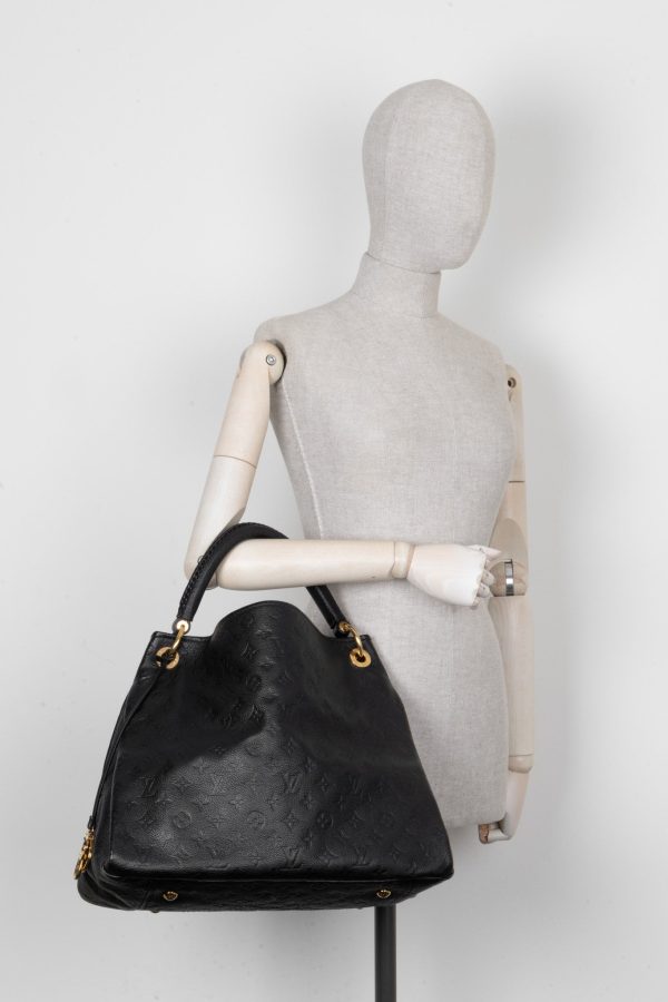 LOUIS VUITTON Artsy MM Hobo Bag Empreinte Black Hot on Sale