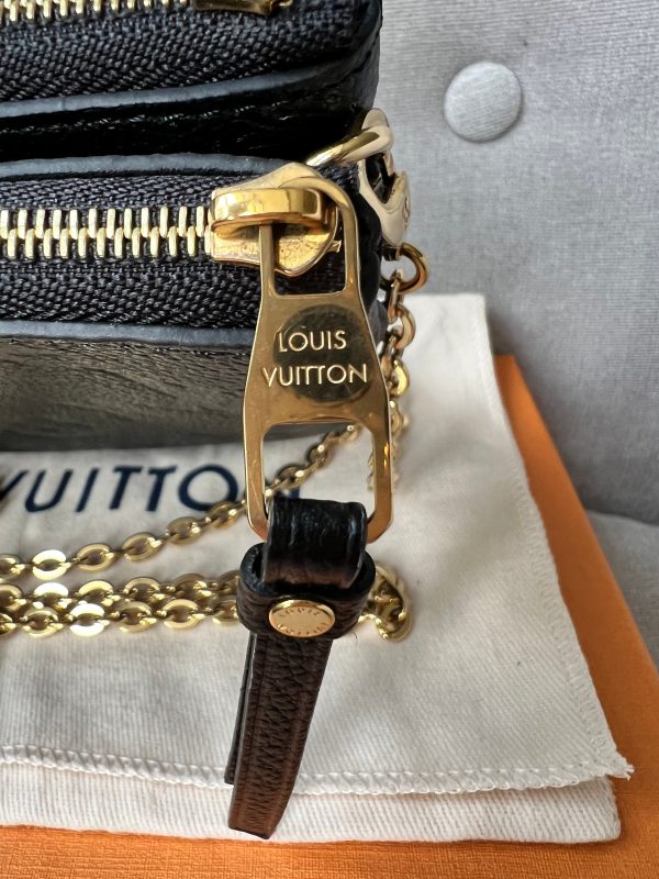 Louis Vuitton Black Empreinte Double Pochette Online