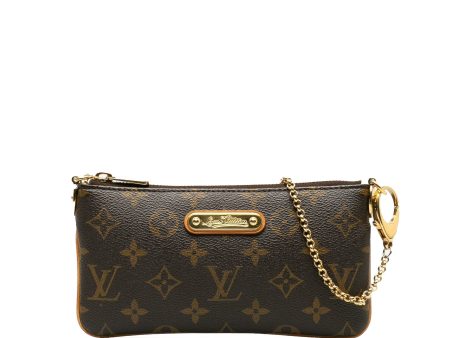 Brown Louis Vuitton Monogram Pochette Milla MM Shoulder Bag Online Sale