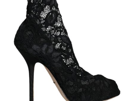 Dolce & Gabbana  Black Lace Stiletto Pumps Online