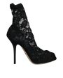 Dolce & Gabbana  Black Lace Stiletto Pumps Online