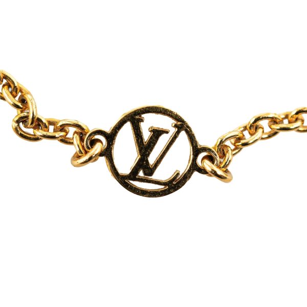 Gold Louis Vuitton Essential V Bracelet Online