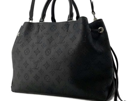 LOUIS VUITTON Bella Tote Noir M59200 Monogram Mahina Sale