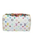 Louis Vuitton White Multicolor Monogram Fringe Speedy 25 Bag Online Hot Sale