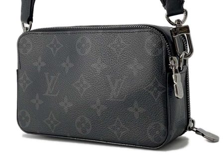 LOUIS VUITTON Alpha wearable wallet Noir M81260 Monogram Eclipse For Discount